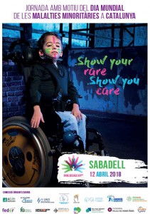 Cartel de la jornada por el día mundial de las enfermedades raras en Sabadell