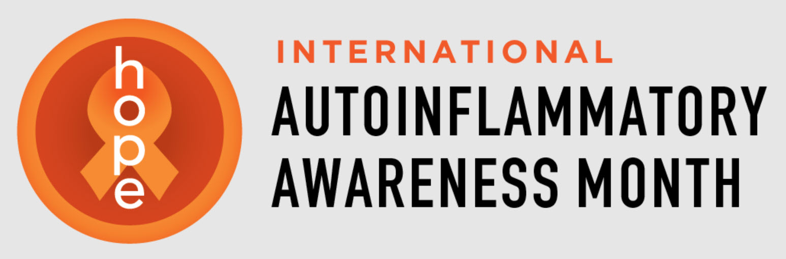 Logo del Mes Internacional de Concienciación de los Autoinflamatorios